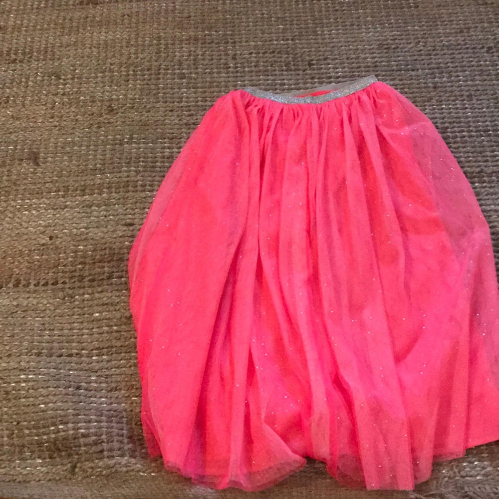Girls:: long pink sparkle skirt:: brand new!